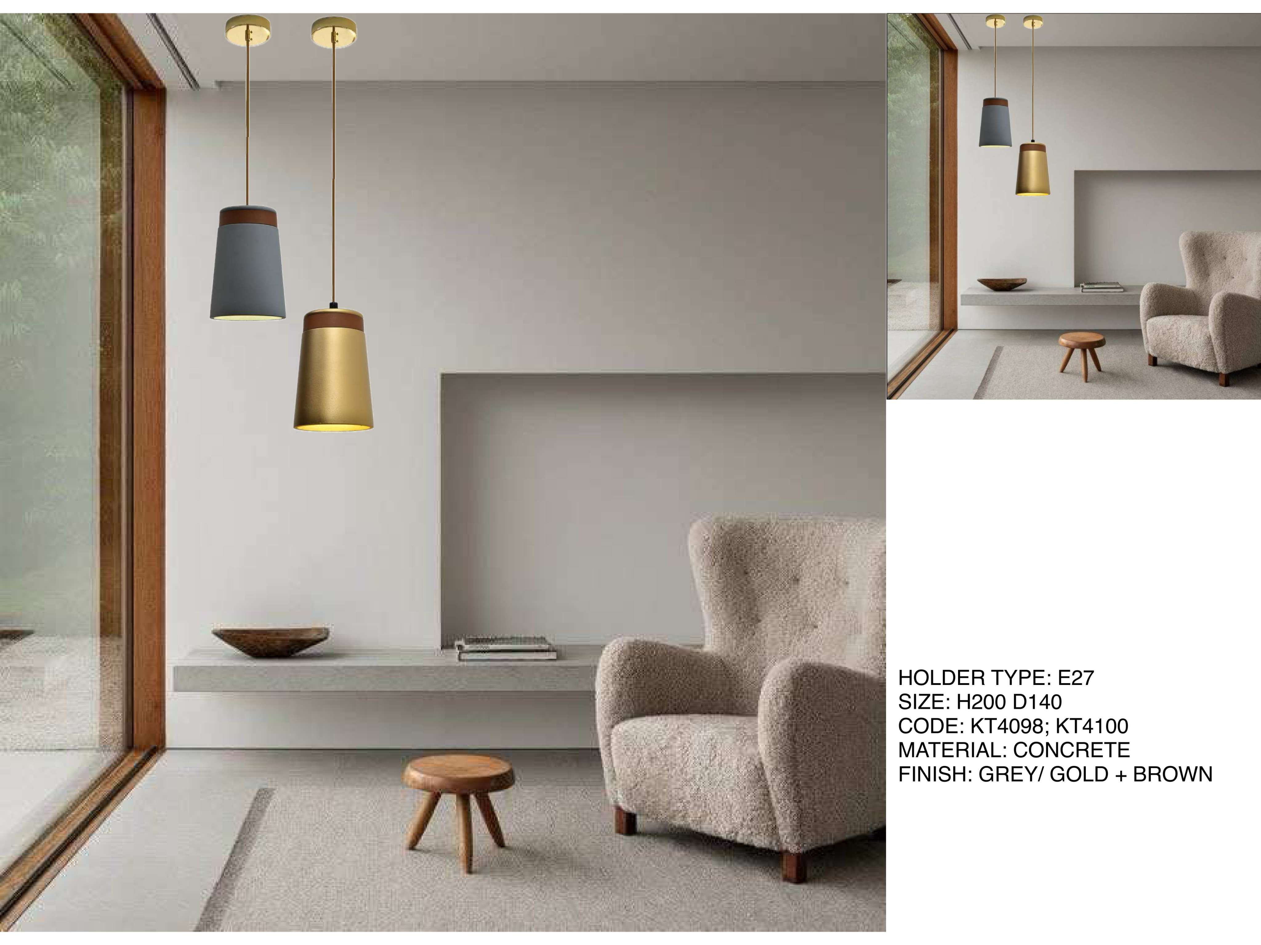 Beyond Lights - Concrete Pendant Light- LCHL